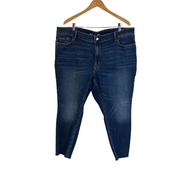 Old Navy Rockstar Jeans Mid Rise Super Skinny Plus Size 24 Stretch Cotton Denim - Picture 1 of 6